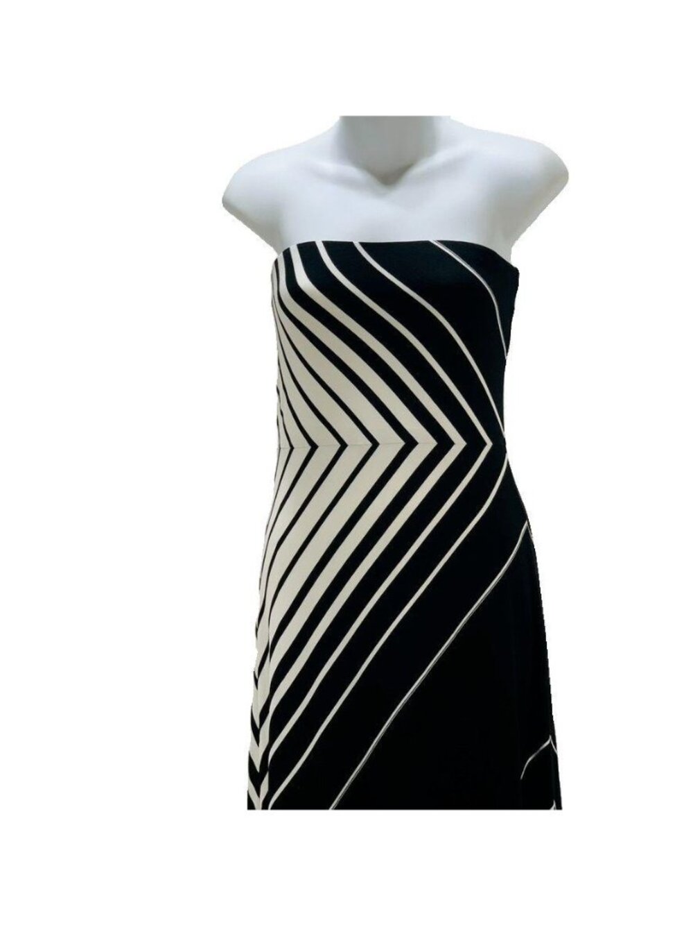 White House Black Market XS Strapless Maxi Dress - Picture 4 of 7